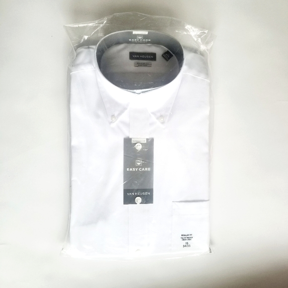 NWT Easy Care Van Heusen Dress Shirt 15 34/35 - Picture 2 of 3